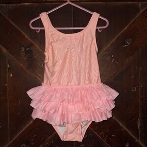 🍀3/15 Pink Ruffled Ballet Leotard